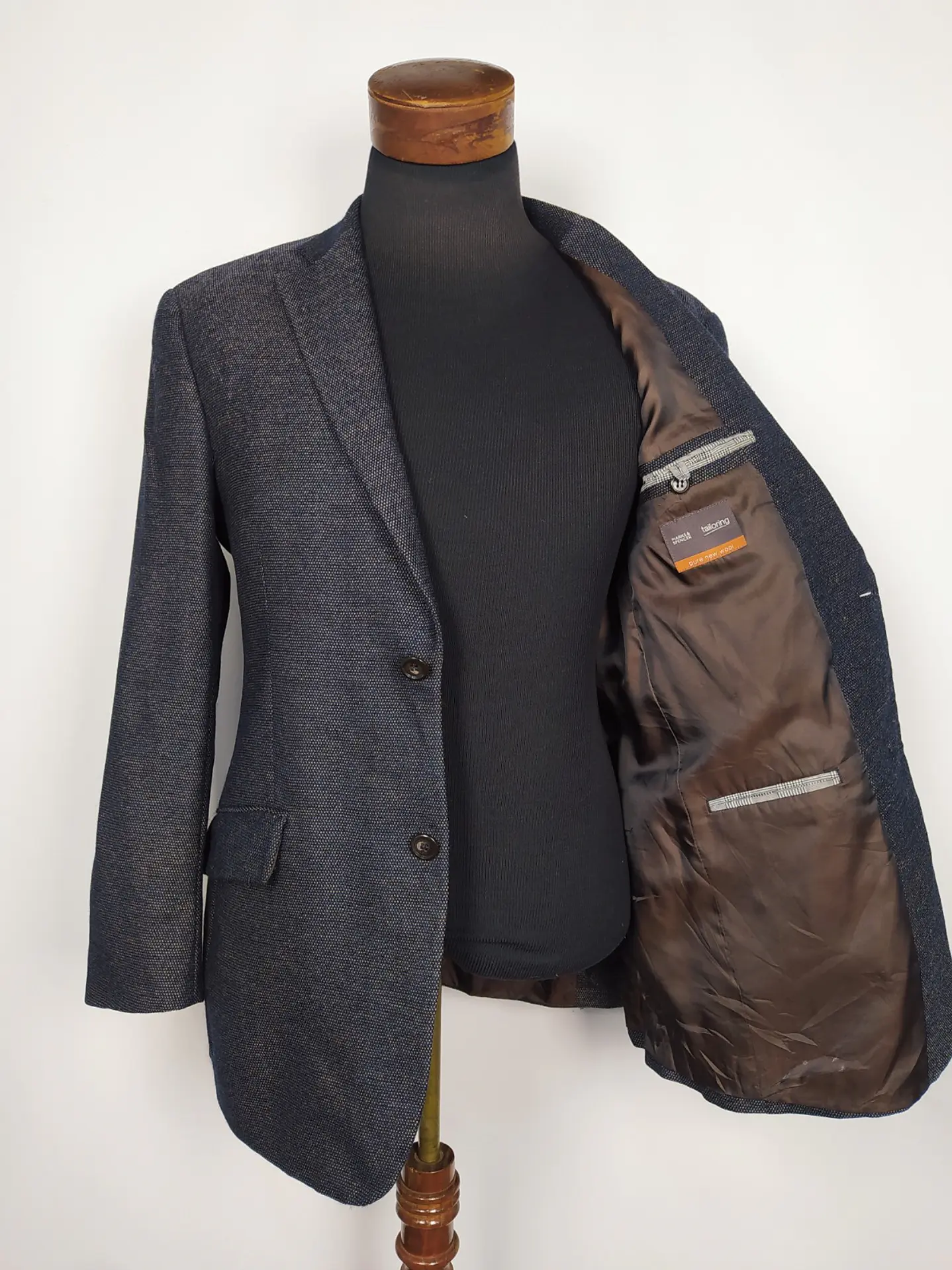 Blazer lana virgen Marks & Spencer TALLA M 2