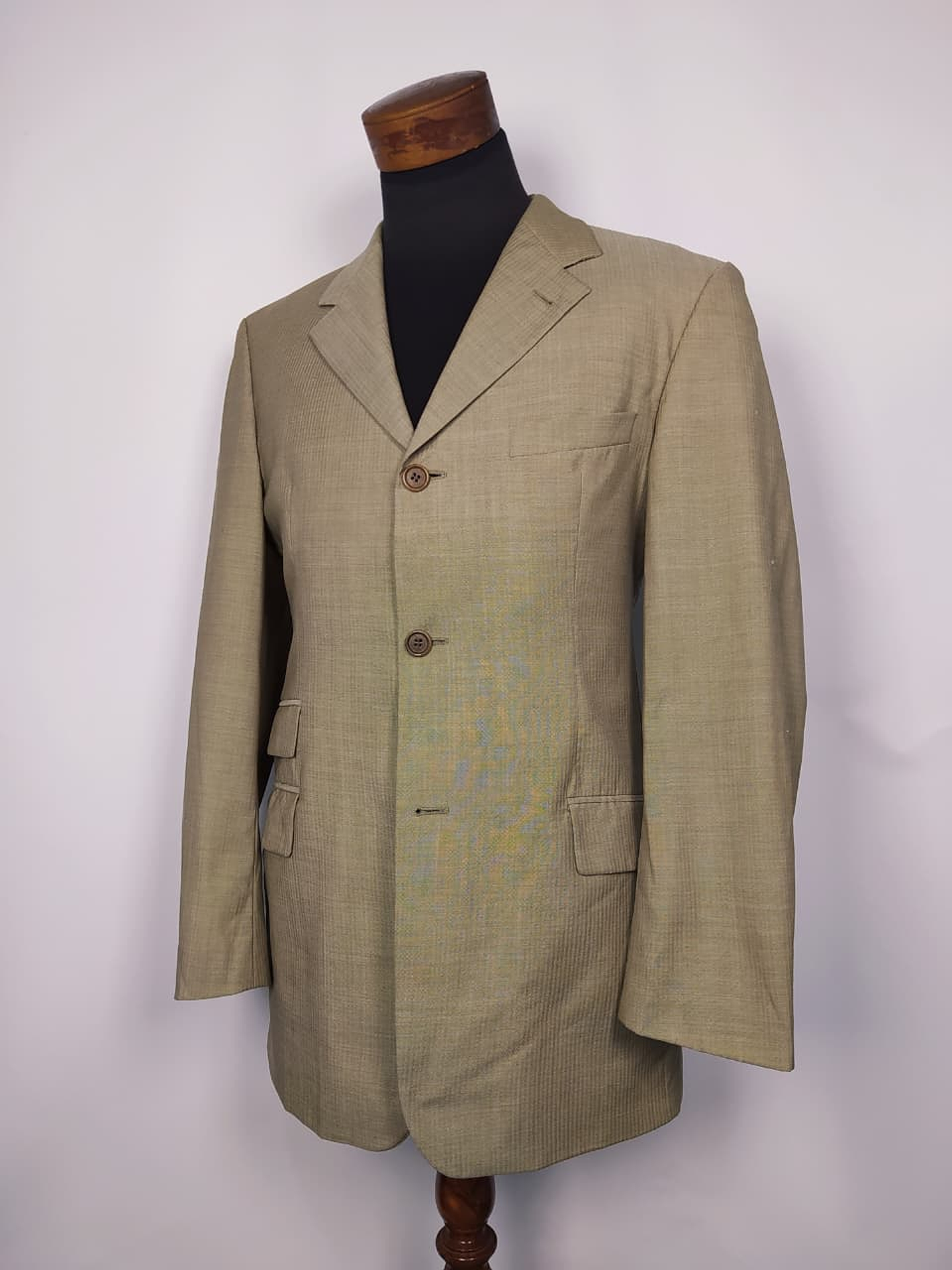 Blazer Hugo Boss beige 100% lana virgen TALLA ML 1