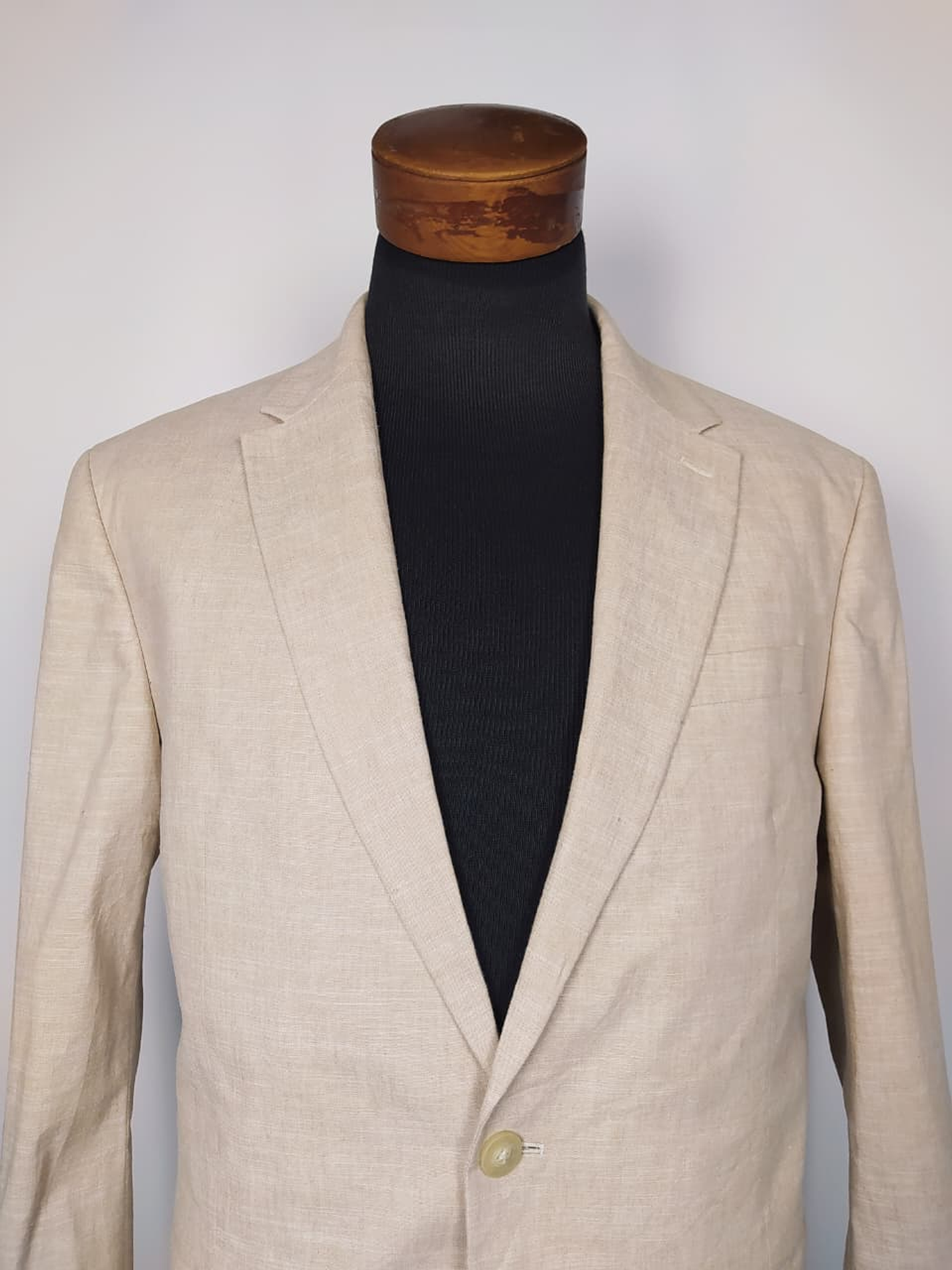 Blazer C&A lana y lino beige TALLA ML 3