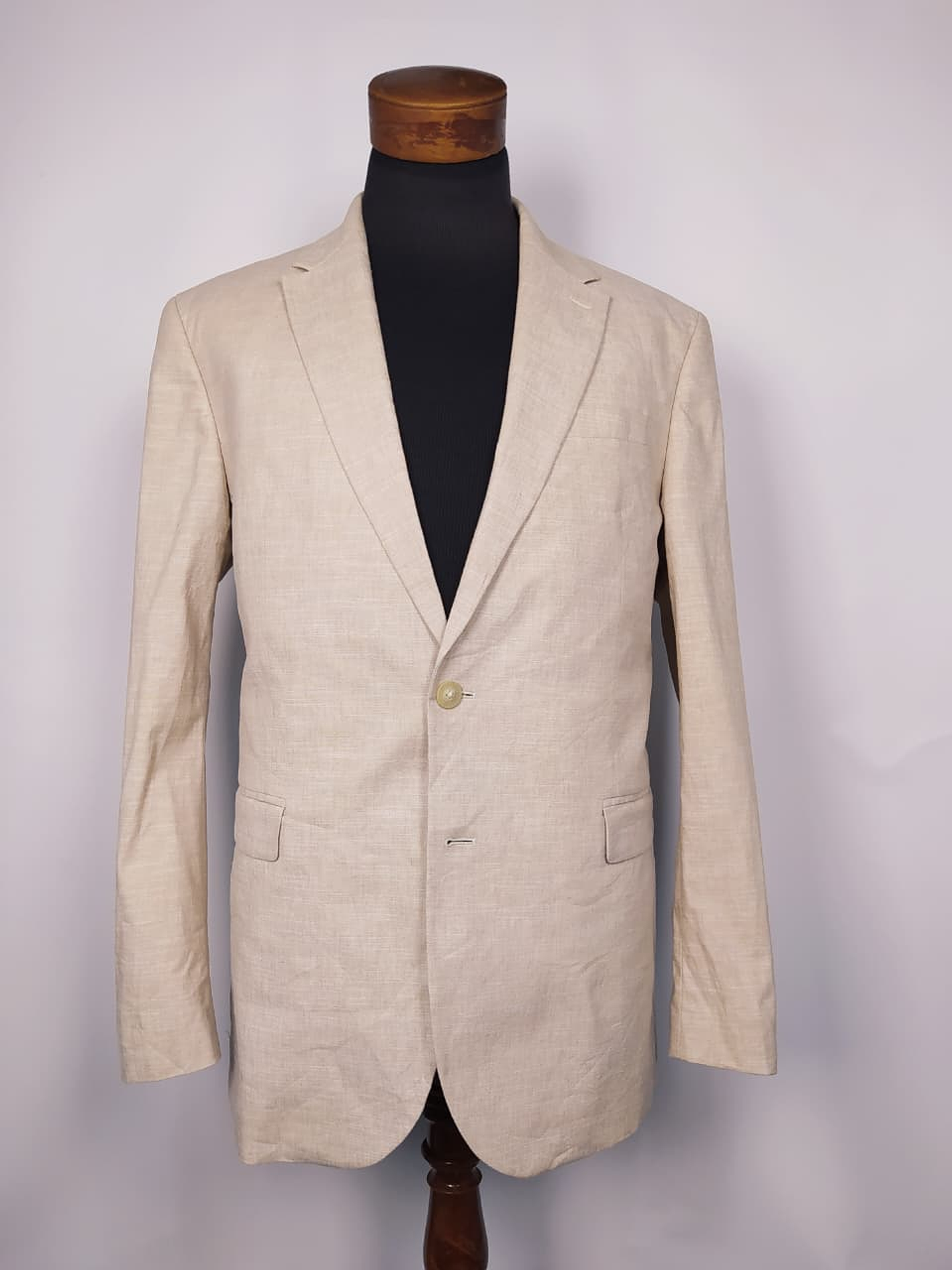 Blazer C&A lana y lino beige TALLA ML 1