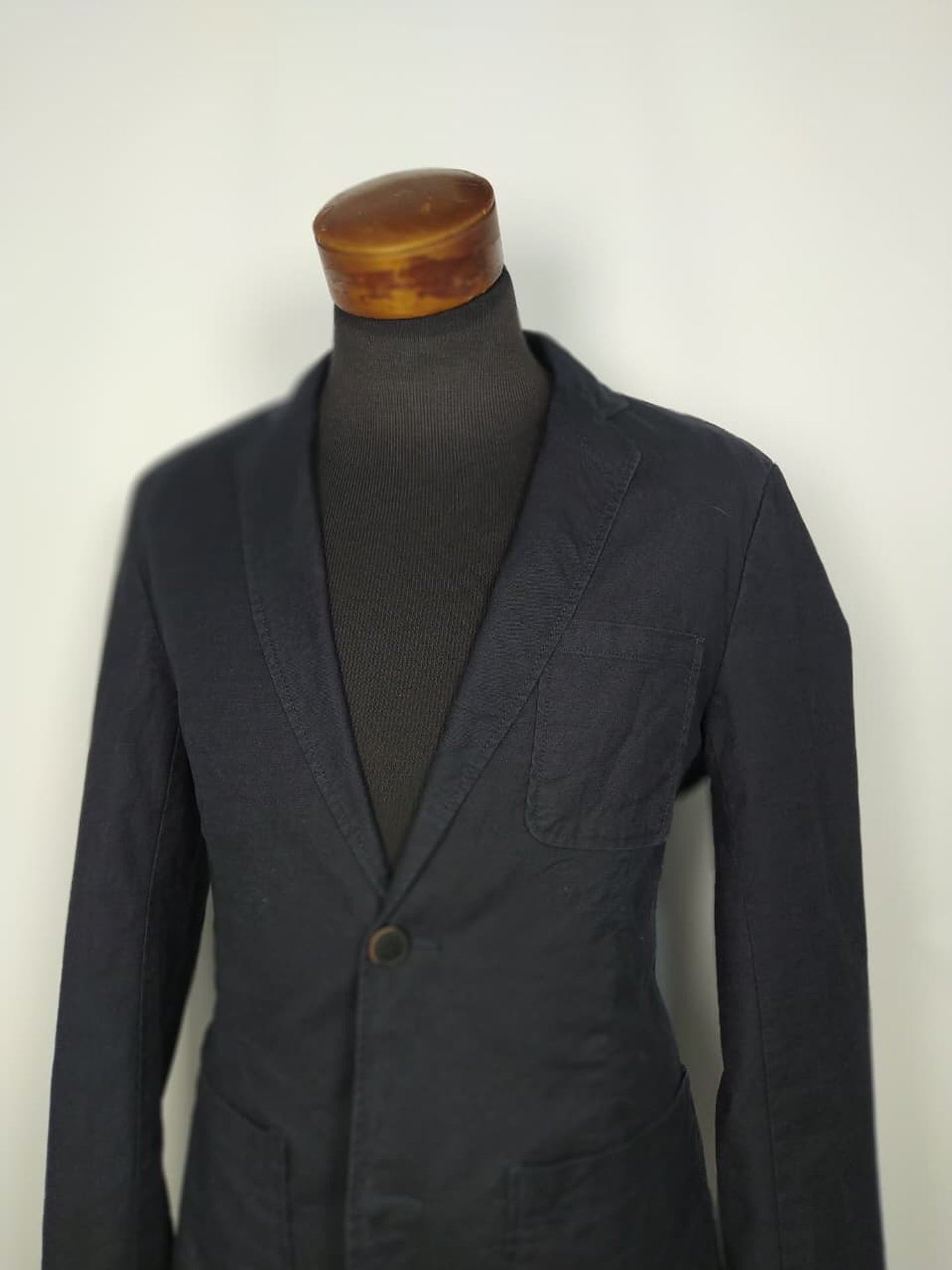 Blazer algodón TOM TAILOR azul TALLA M 3
