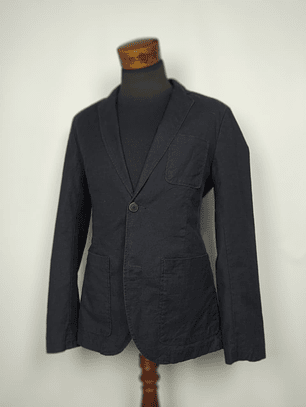 Blazer algodón TOM TAILOR azul TALLA M
