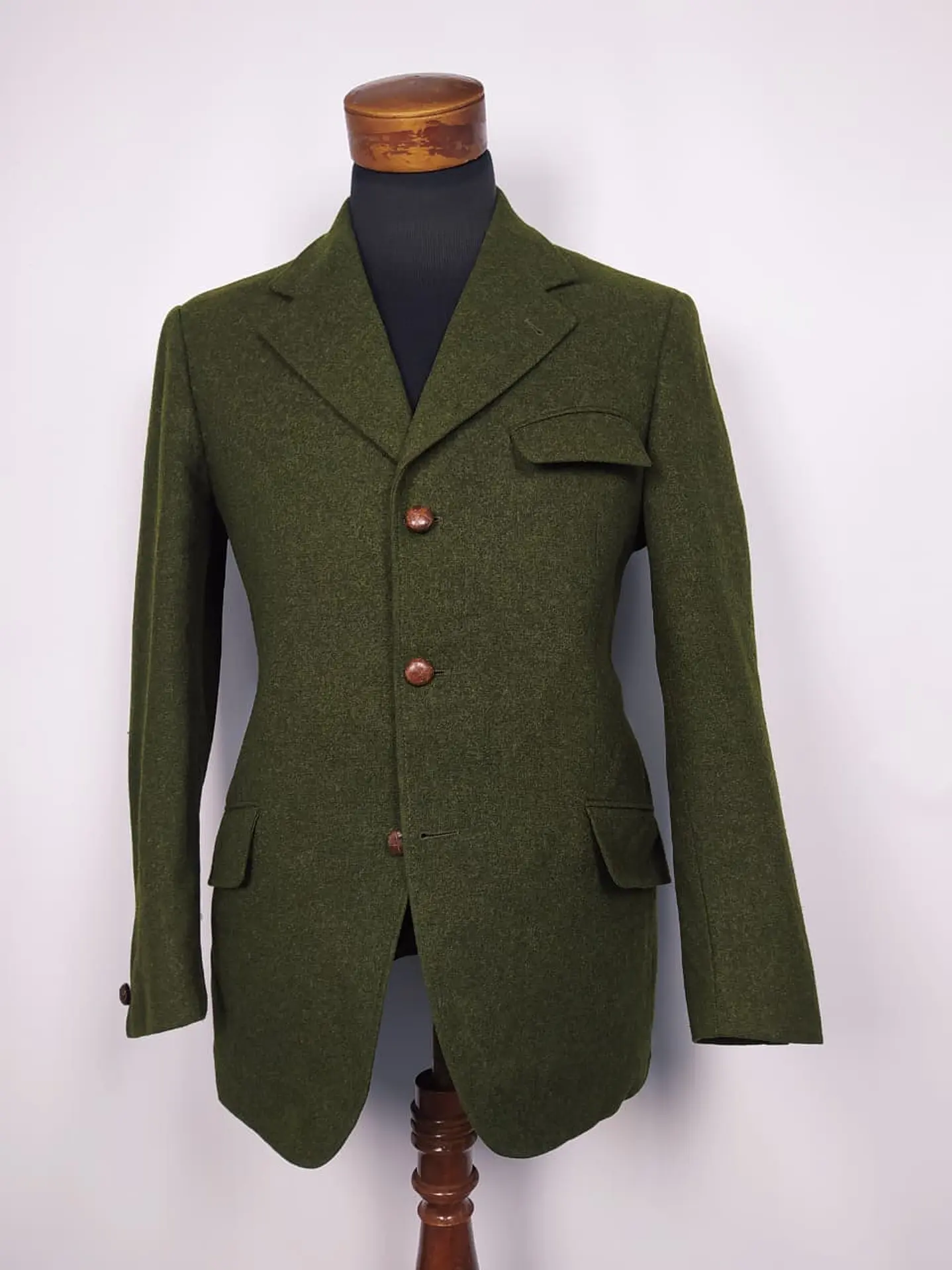 Blazer Ravit Model Loden verde lana TALLA M Lujo 1