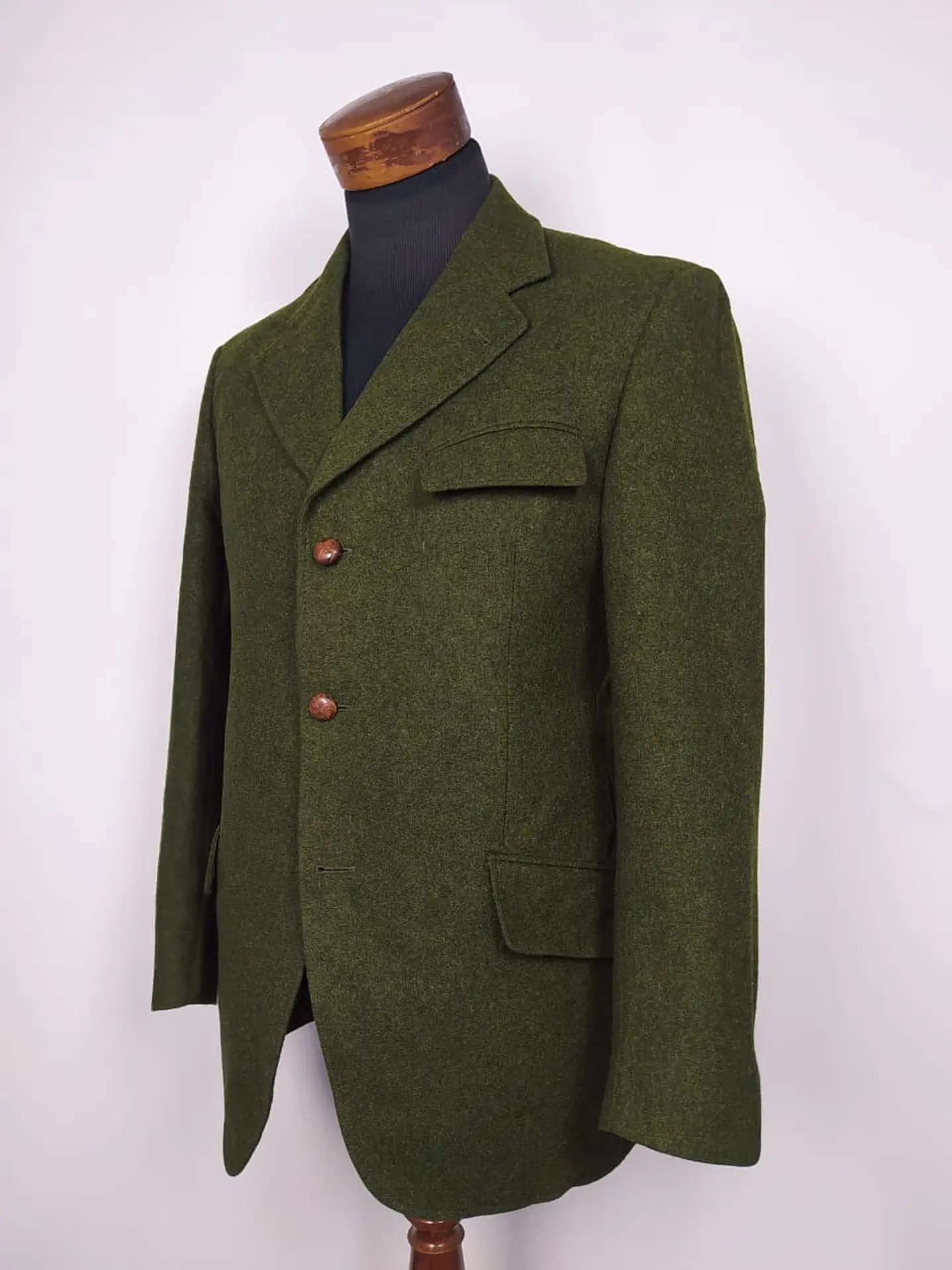 Blazer Ravit Model Loden verde lana TALLA M Lujo 2