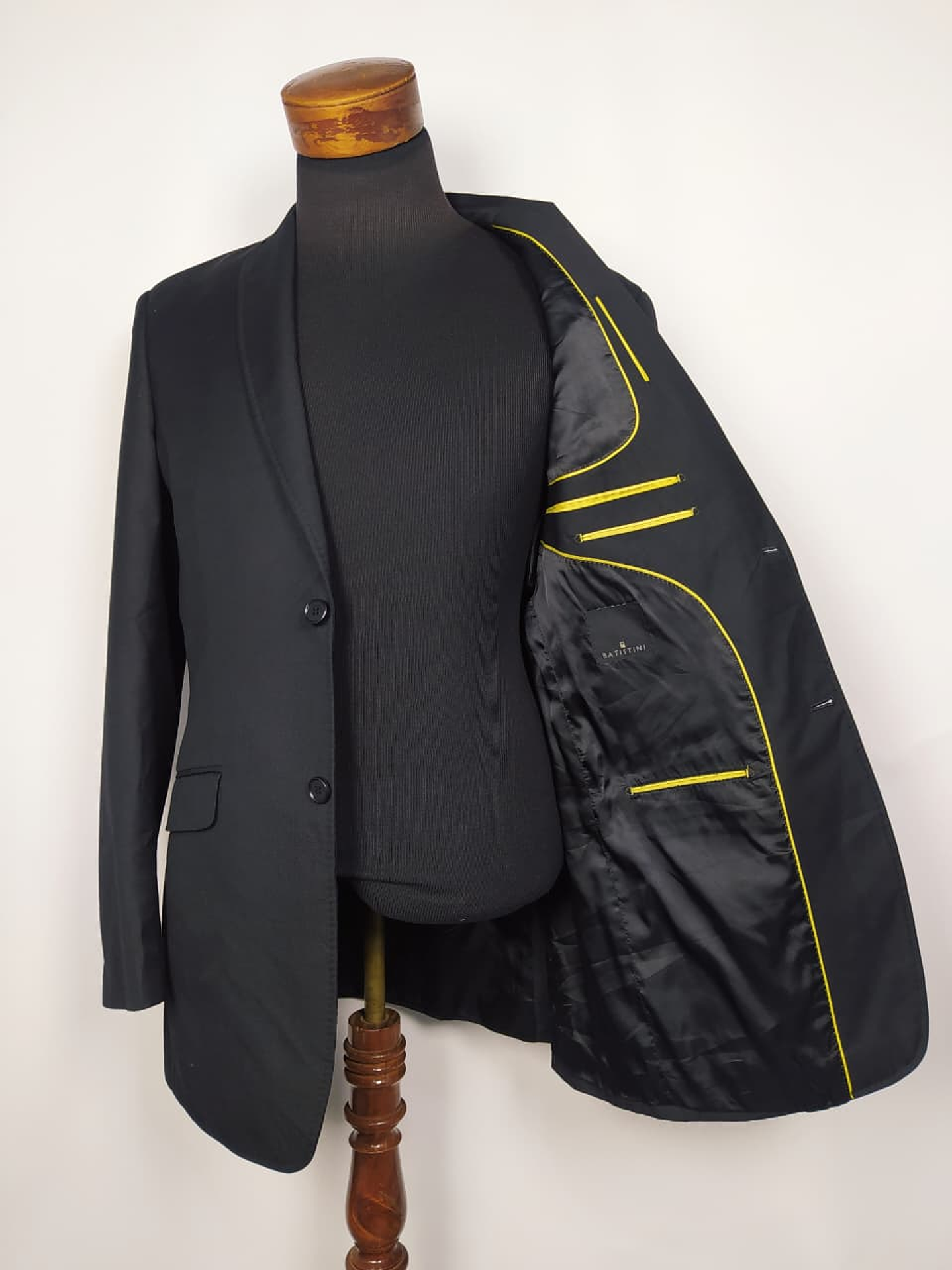 Blazer negro Batistini lana virgen, TALLA M 4