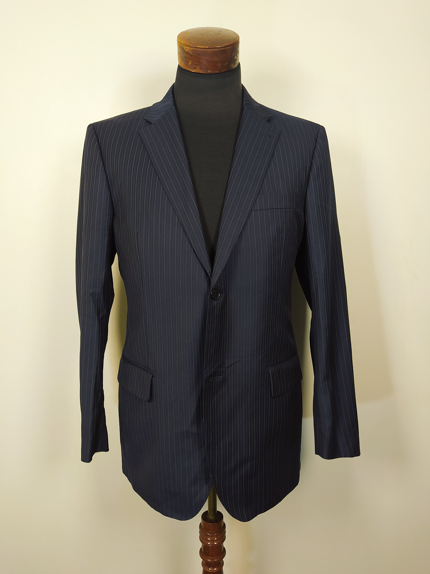 Chaqueta pura lana super 120 Blazer hombre Easy Wear azul TALLA ML 2