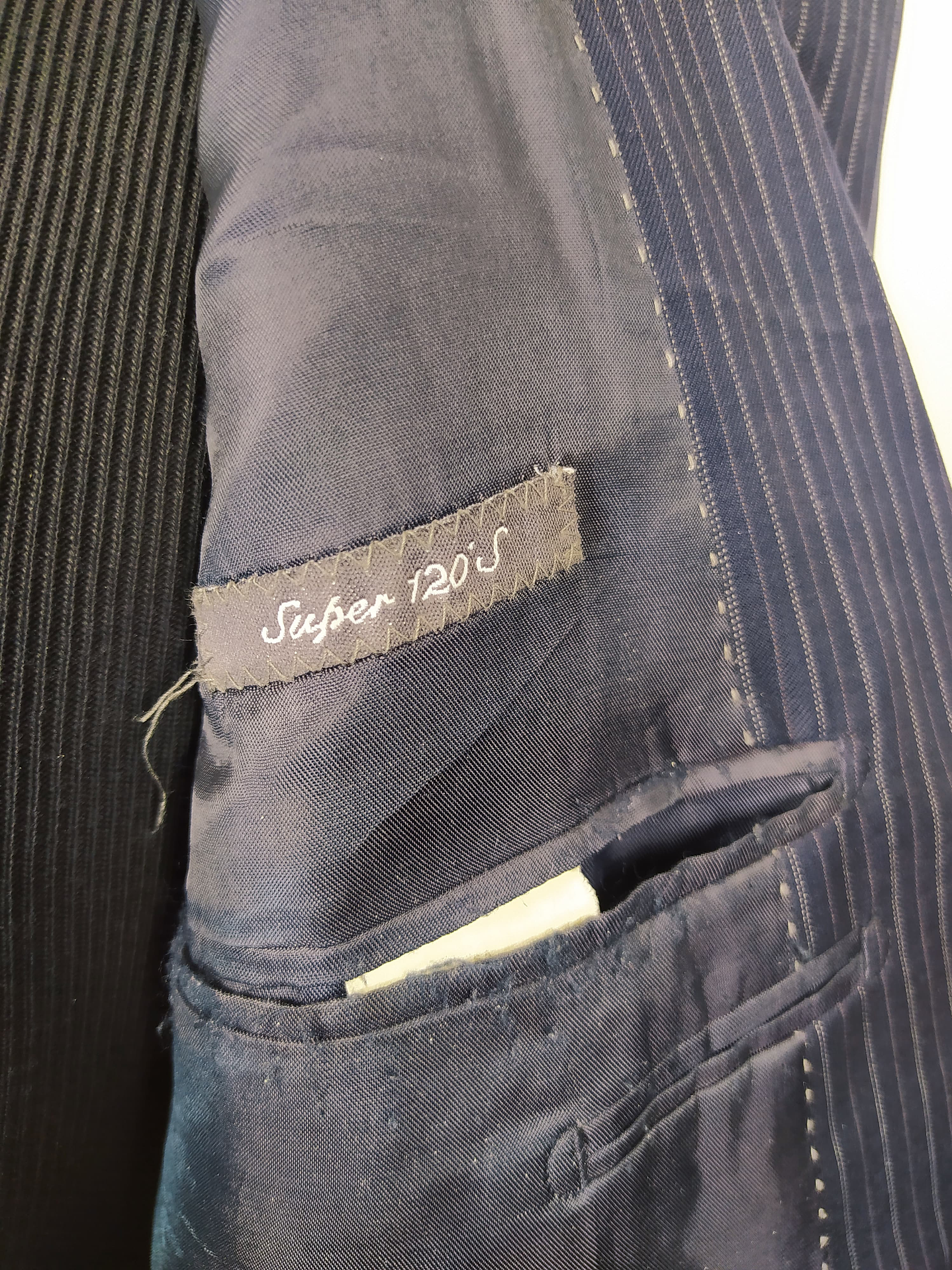 Chaqueta pura lana super 120 Blazer hombre Easy Wear azul TALLA ML 5