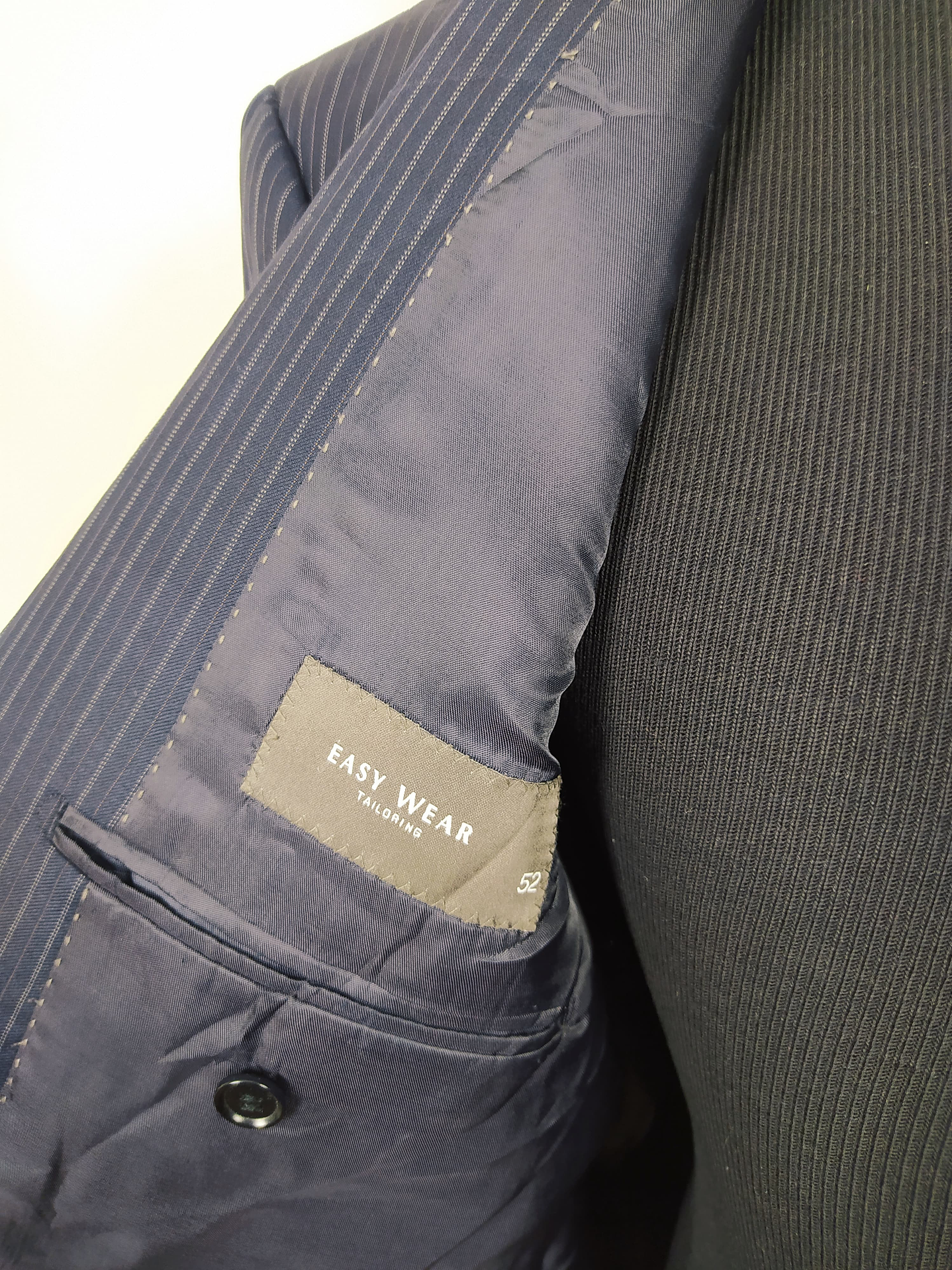 Chaqueta pura lana super 120 Blazer hombre Easy Wear azul TALLA ML 6