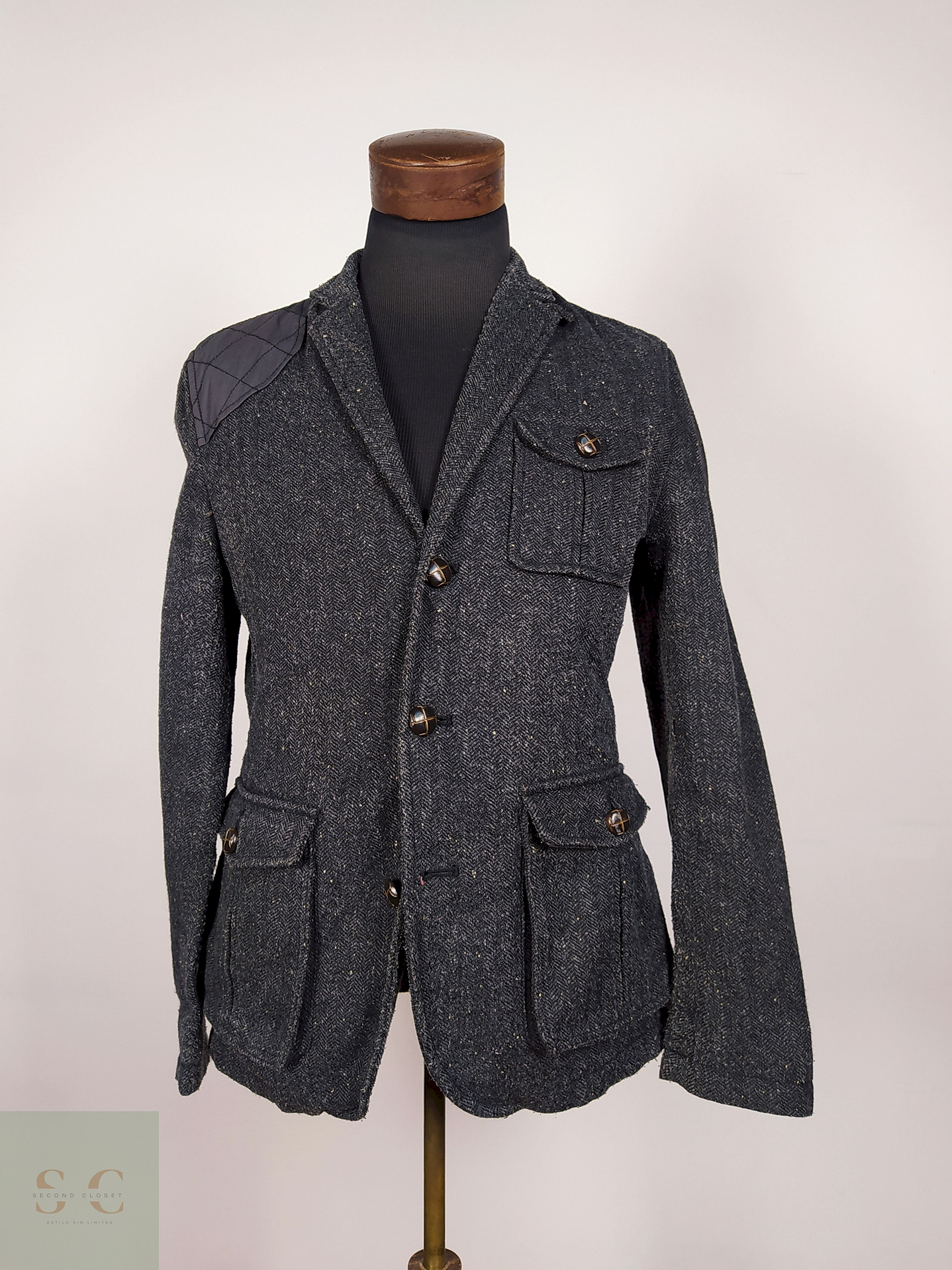 Chaqueta lana slim fit Method London blazer TALLA SM 2