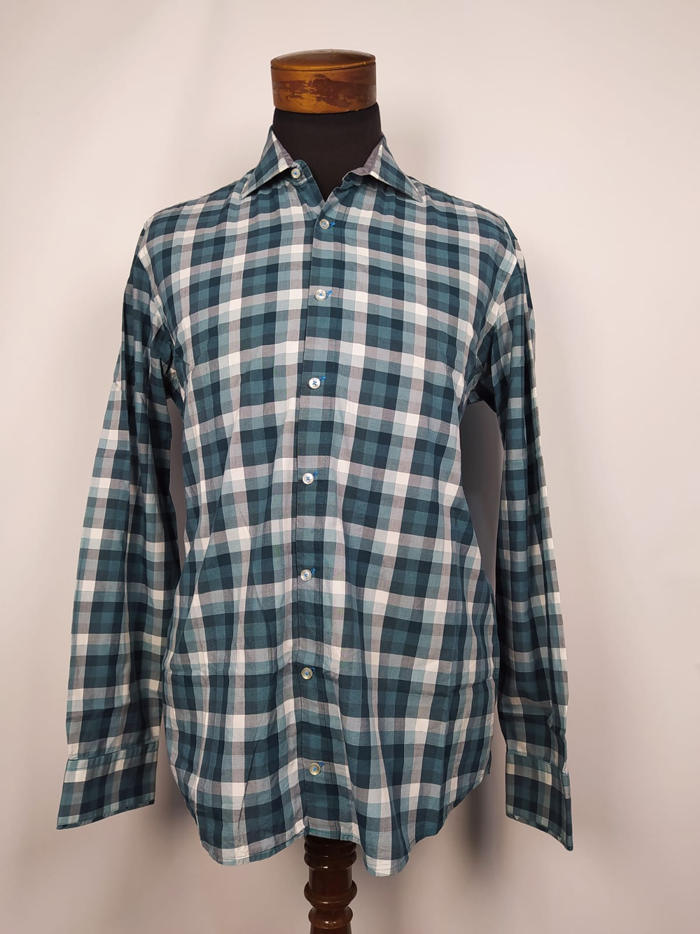 Camisa a cuadros British Indigo TALLA L 1