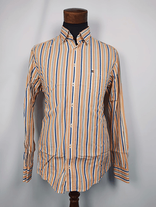 Camisa a rayas multicolor TALLA L