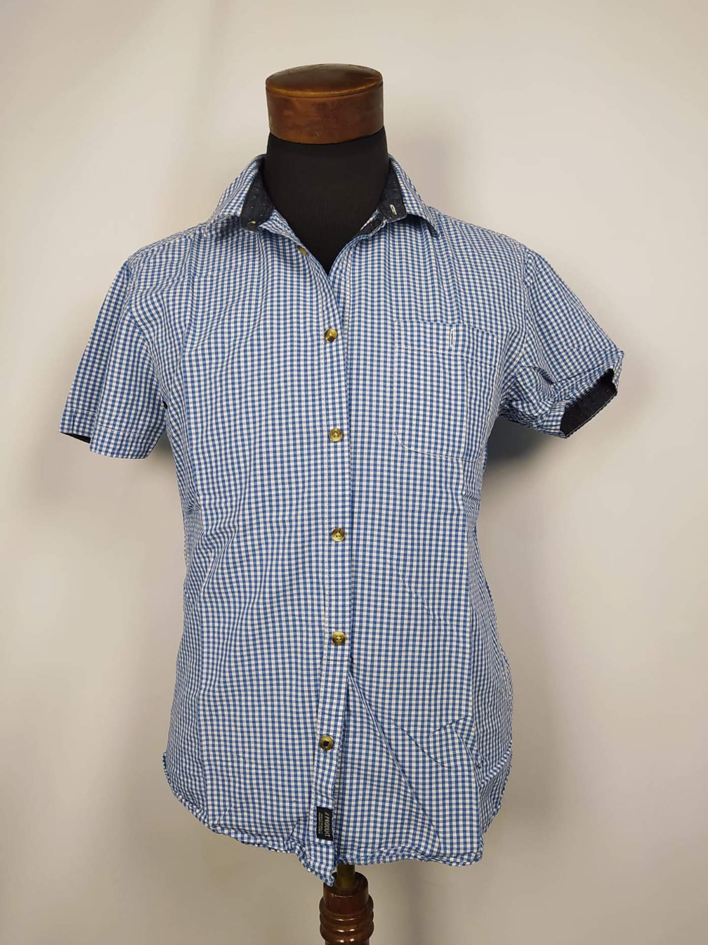 Camisa a cuadros azules TALLA S 1