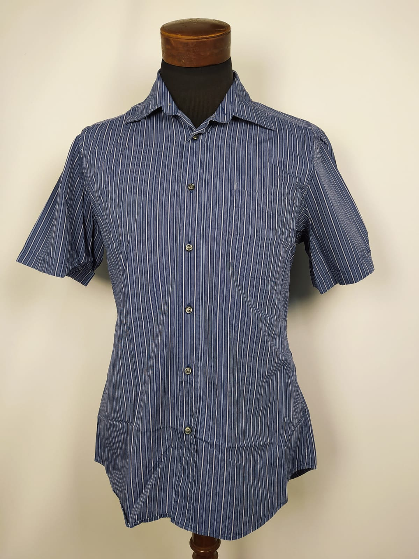 Camisa a rayas azul TALLA M 1