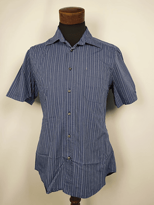 Camisa a rayas azul TALLA M