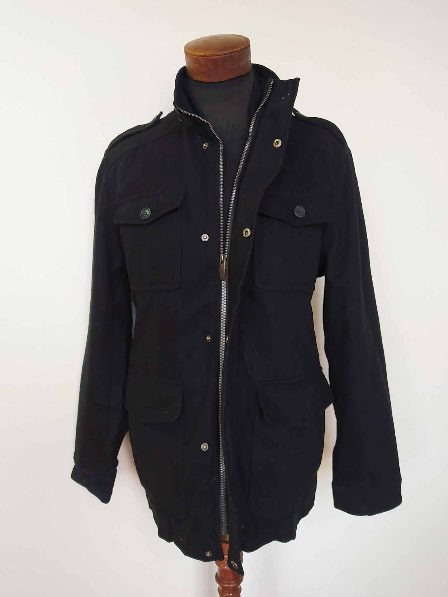 Abrigo Dockers lana premium negro TALLA XL 2