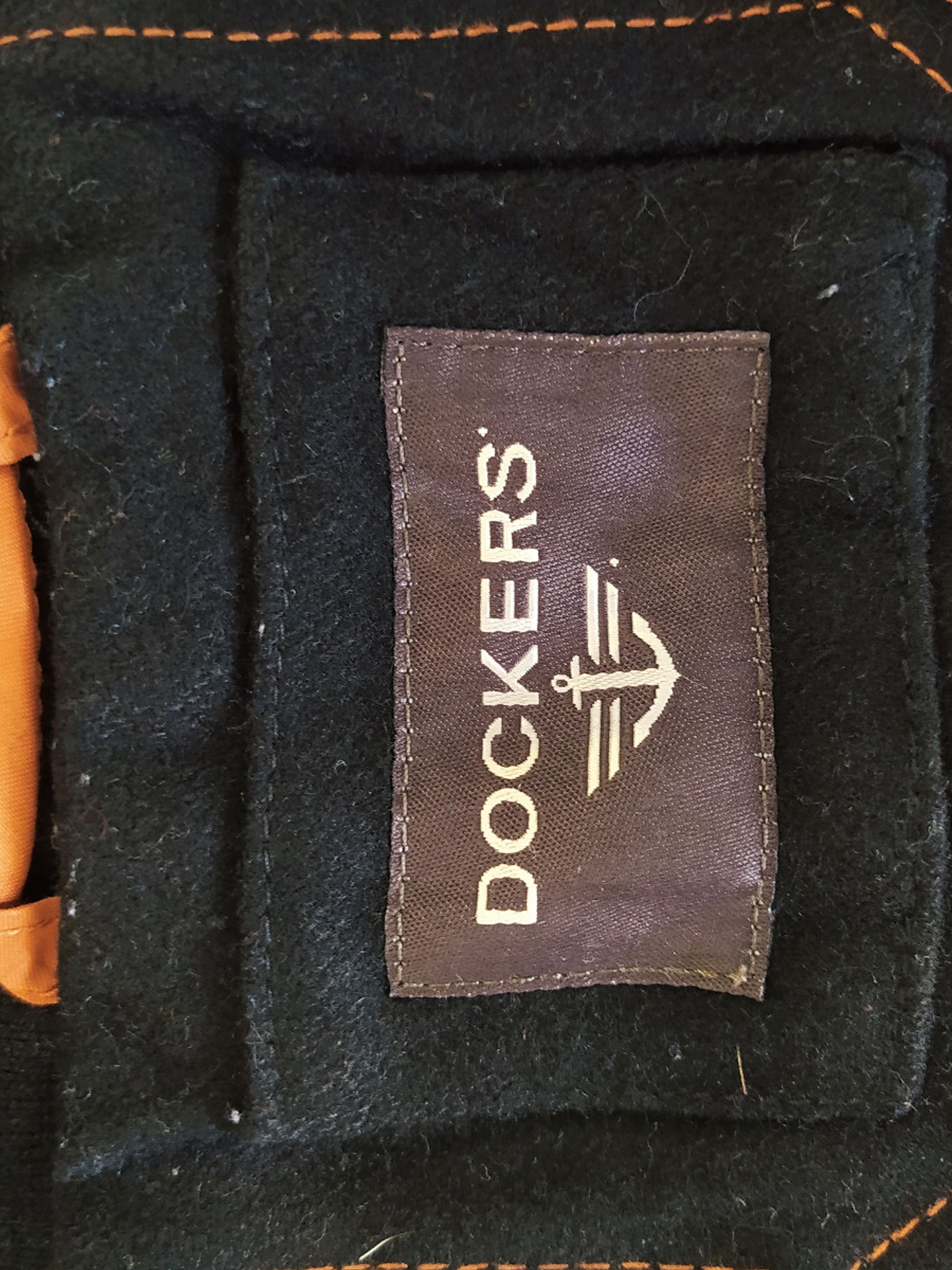 Abrigo Dockers lana premium negro TALLA XL 4