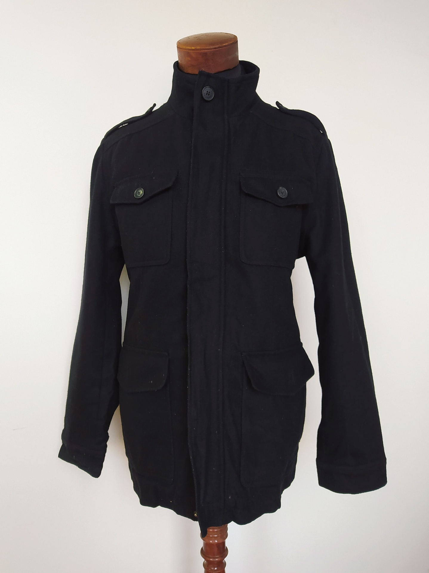 Abrigo Dockers lana premium negro TALLA XL 1