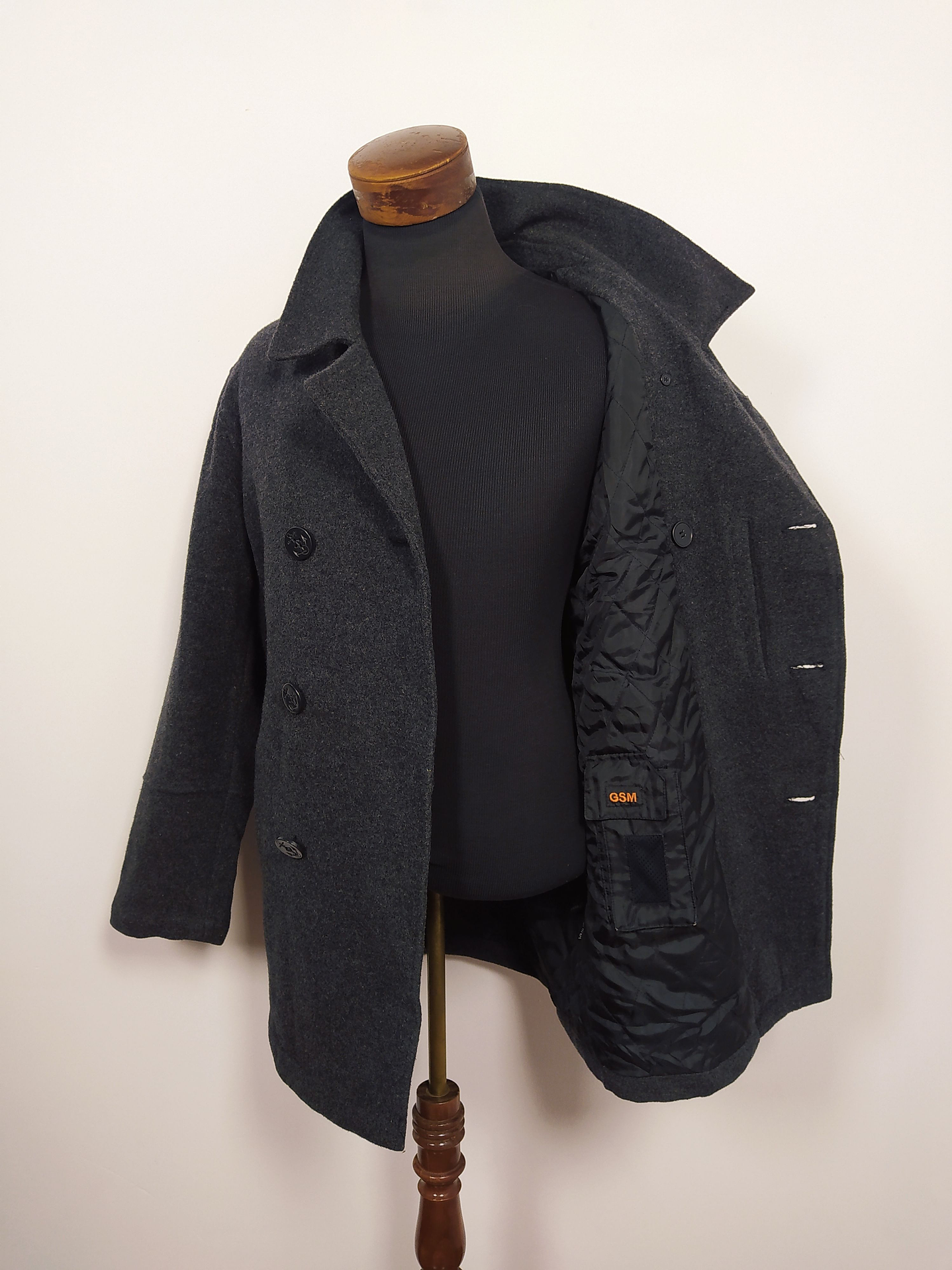 Abrigo marinero Clockhouse lana premium TALLA L 4