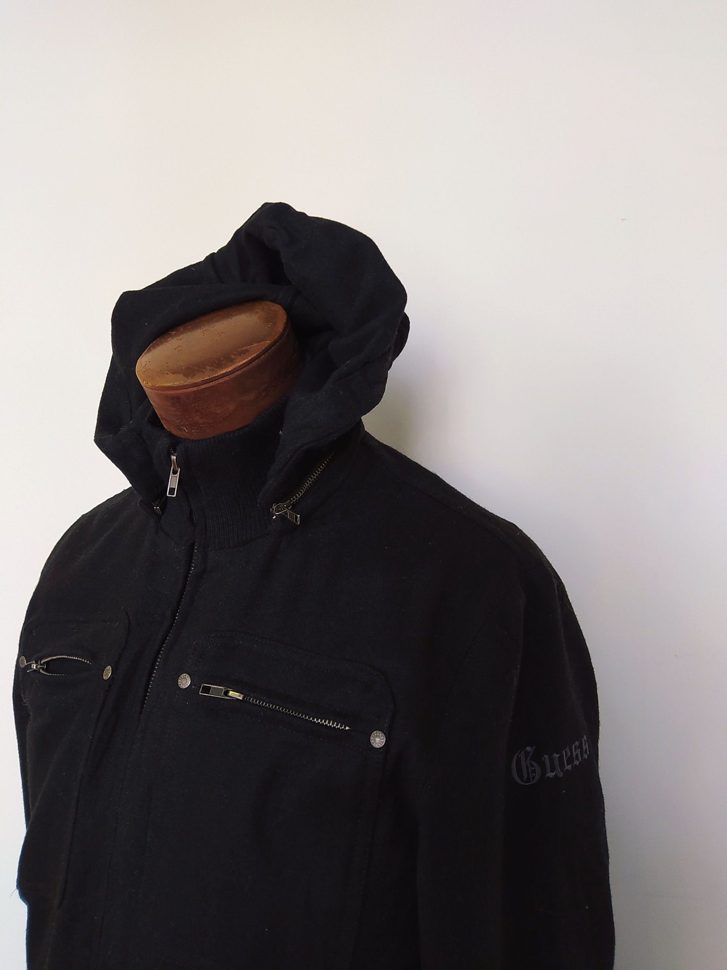 Abrigo GUESS chaqueta lana premium TALLA M 4