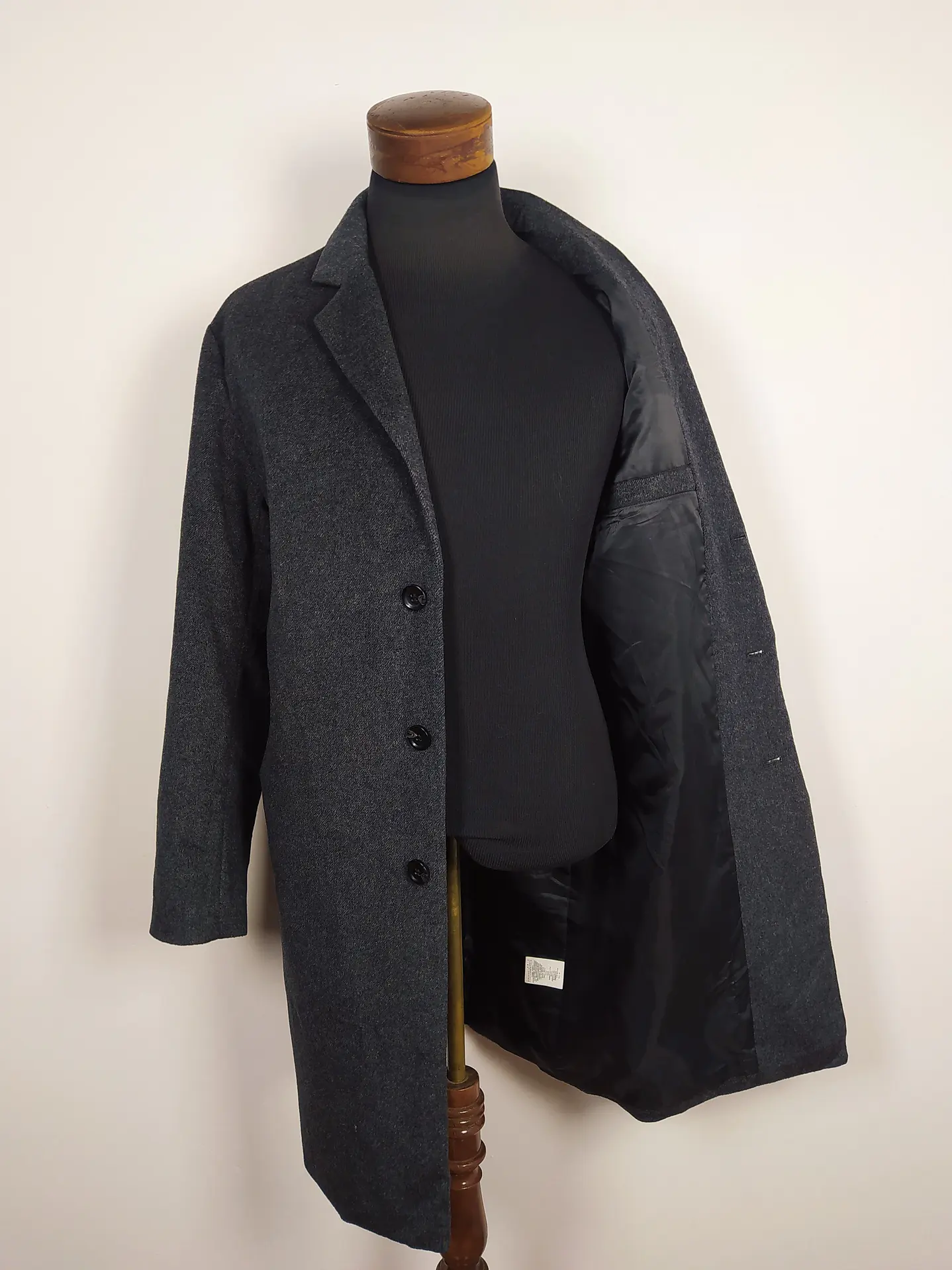 Abrigo largo lana premium Net Men TALLA M 3