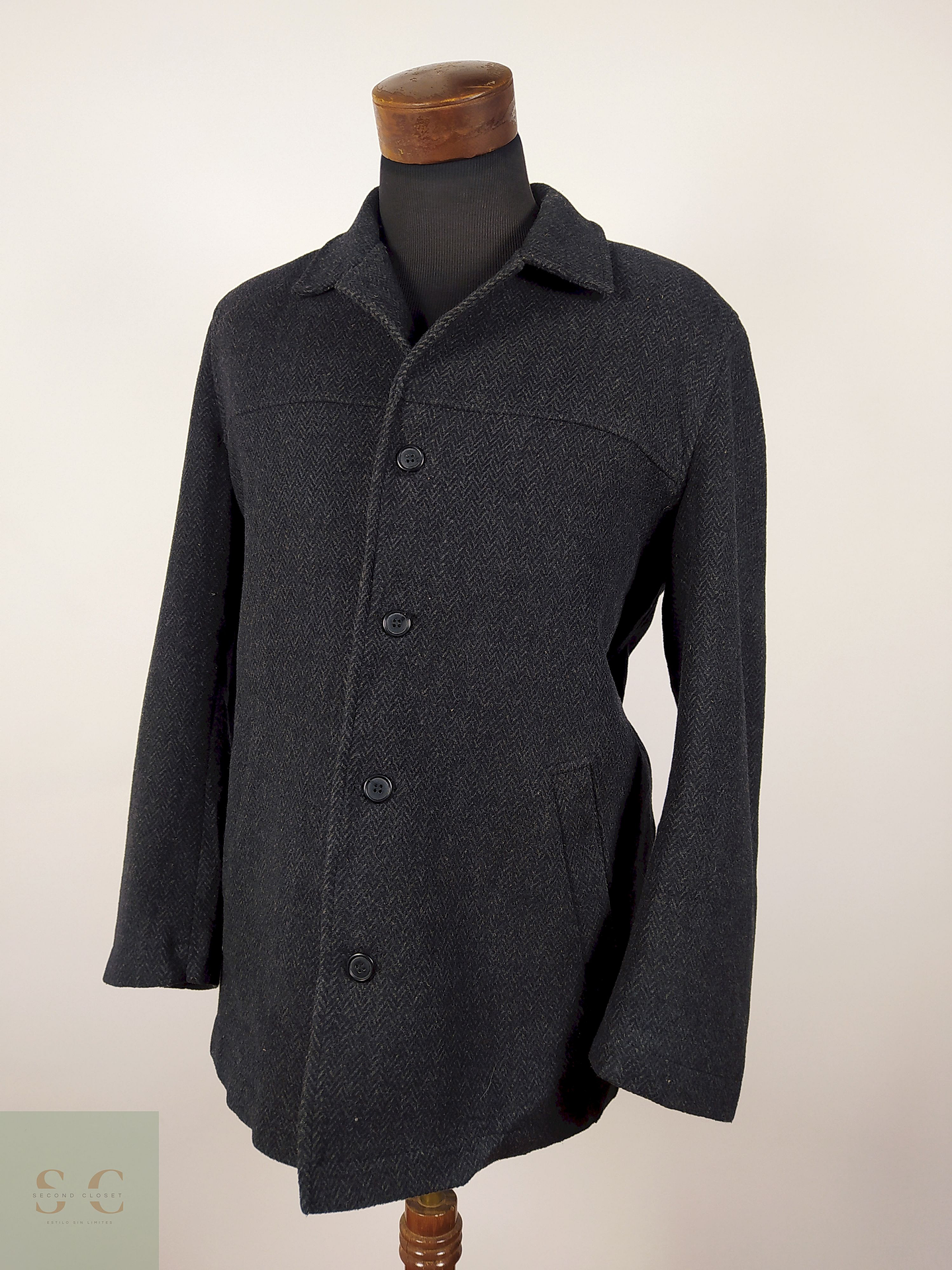 Abrigo lana y cashmere premium Cabane Collection TALLA M 4