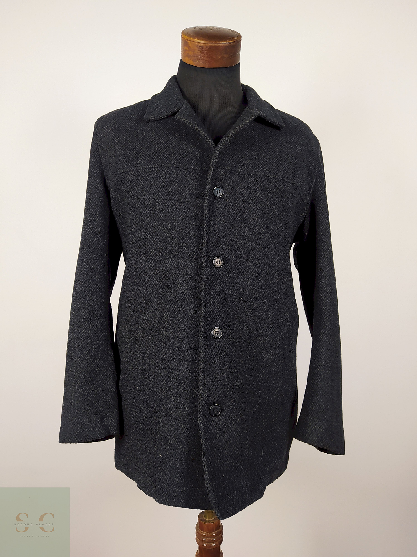 Abrigo lana y cashmere premium Cabane Collection TALLA M 1