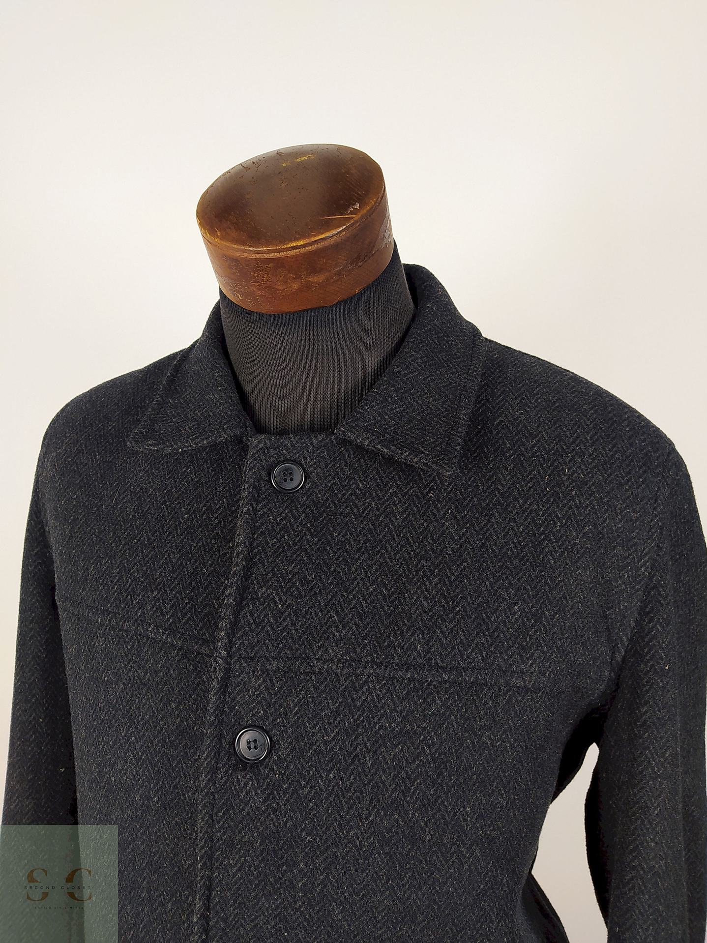 Abrigo lana y cashmere premium Cabane Collection TALLA M 3