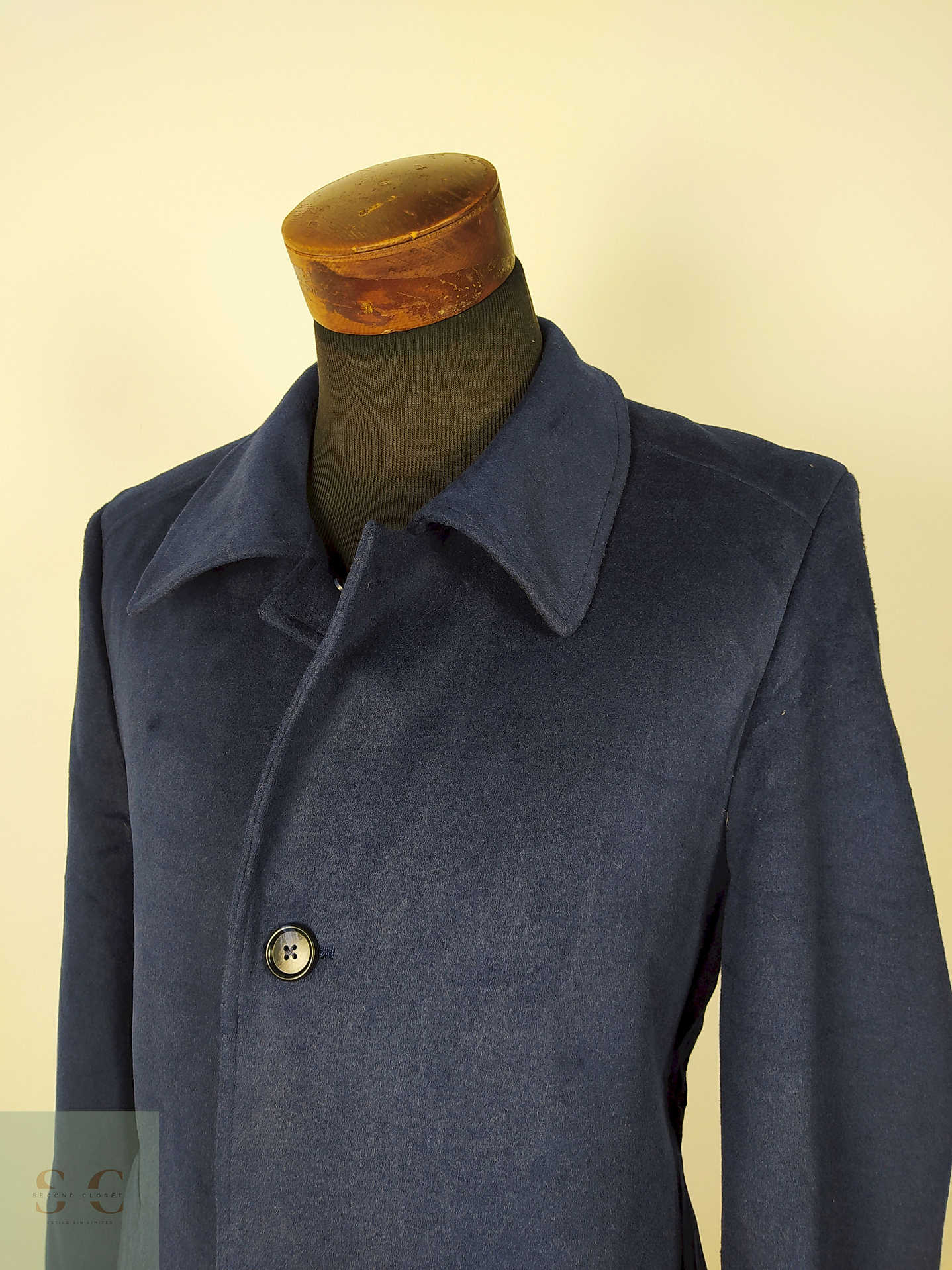 Abrigo Kenneth Cole azul premium TALLA M 3