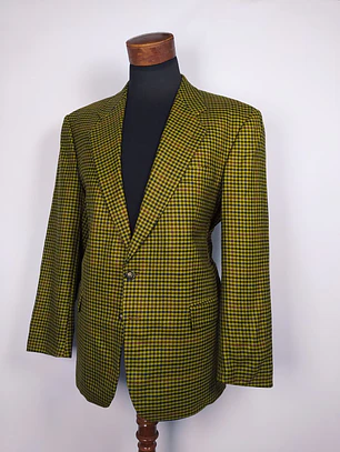 Blazer lana virgen Schuler houndstooth – TALLA LXL Sastróa premium