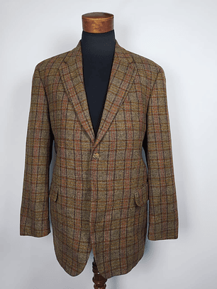 BLAZER DIGEL · LANA VIRGEN ITALIANA BOTTO GIUSEPPE · PATRÓN ESCOCÉS LUJO · TALLA L/XL