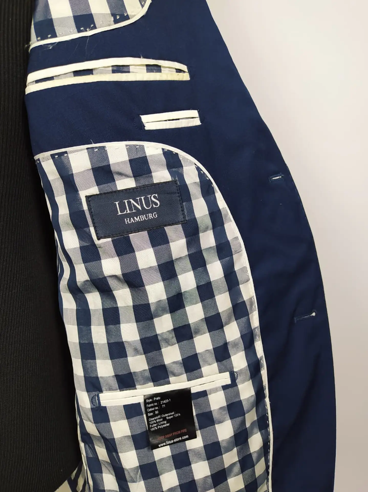 Blazer pura lana 120s Linus Hamburg TALLA M 5