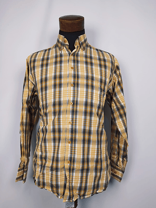 Camisa a cuadros amarillos y grises TALLA M