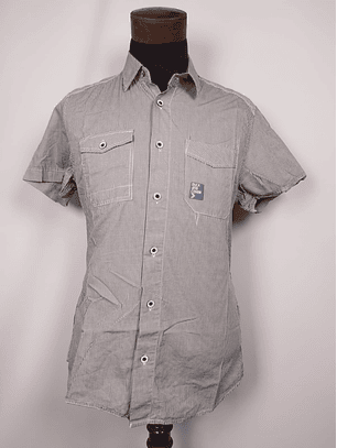 Camisa Duck and Cover a cuadros pequeños TALLA M