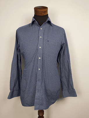 Camisa estampada azul TALLA L