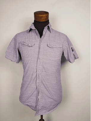 Camisa Angelo Litrico manga corta TALLA S slim fit