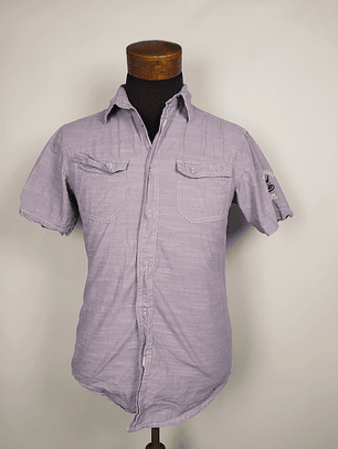 Camisa Angelo Litrico manga corta TALLA S slim fit