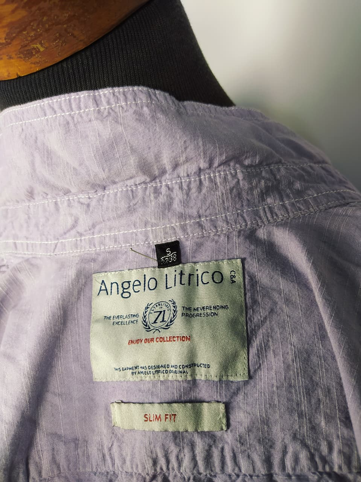 Camisa Angelo Litrico manga corta TALLA S slim fit 3