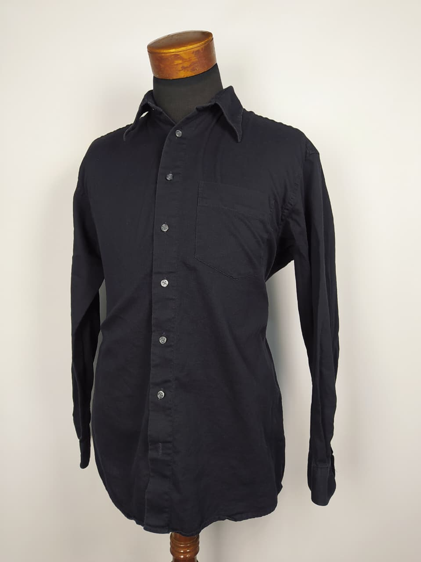 Camisa negra lisa TALLA L 2