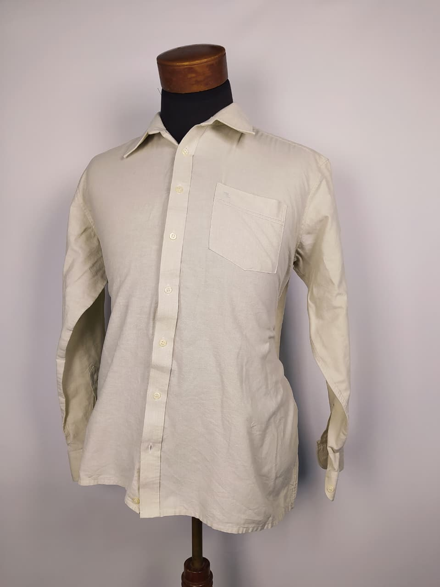 Camisa manga larga beige TALLA M 2