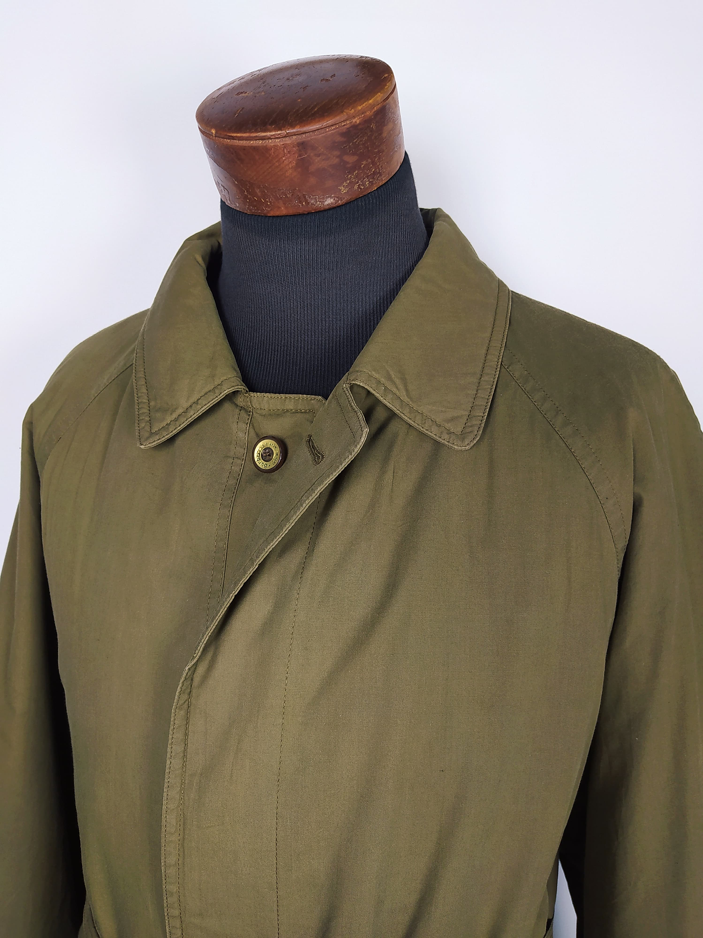 Gabardina Burberry Trench de colección verde TALLA XL  6