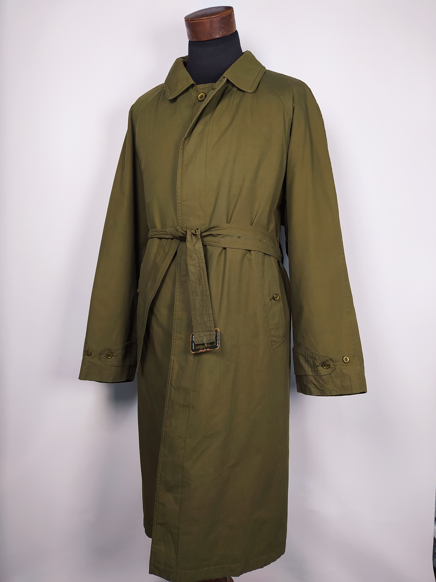 Gabardina Burberry Trench de colección verde TALLA XL  2