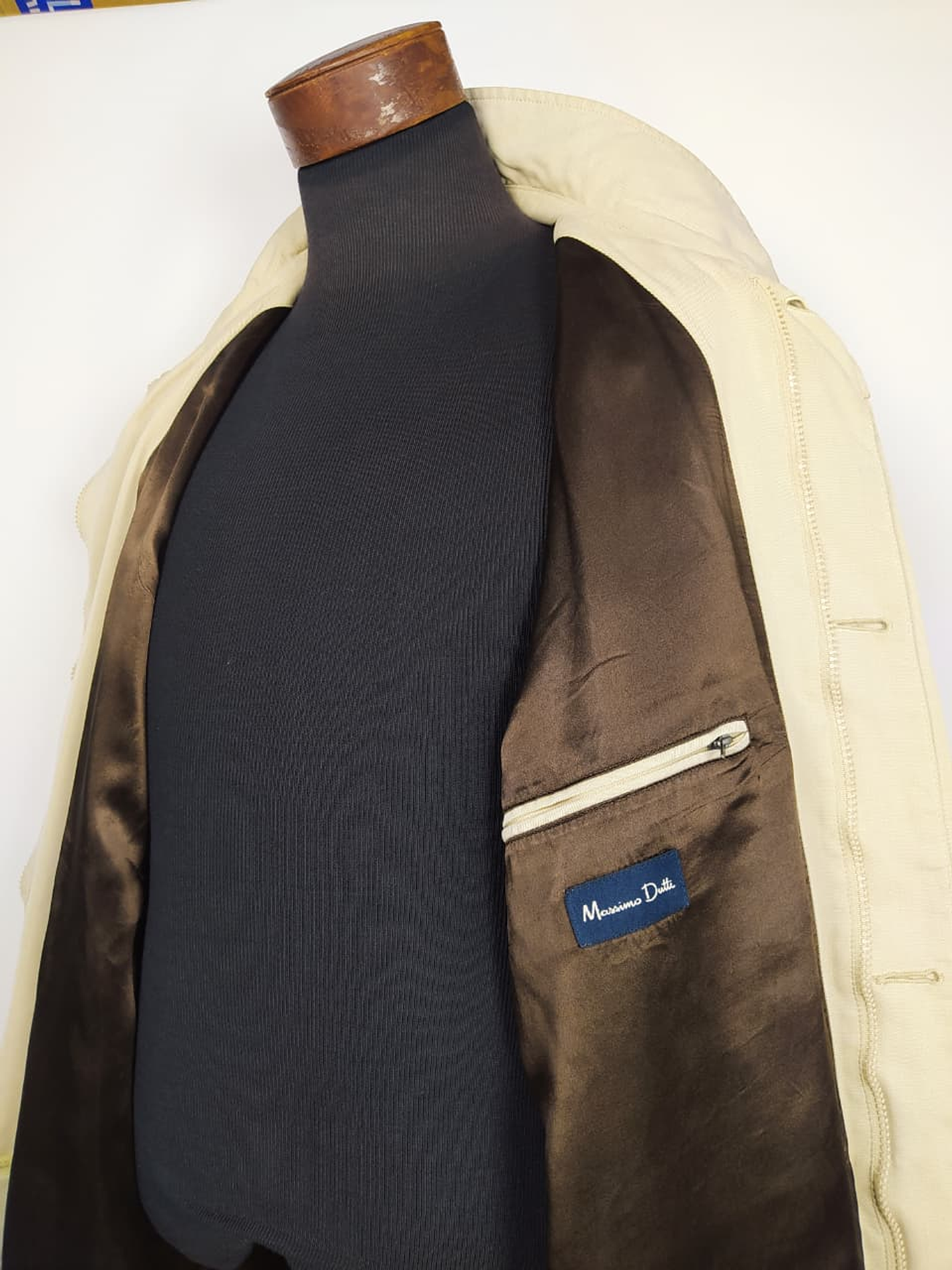 Gabardina Massimo Dutti beige TALLA ML 3