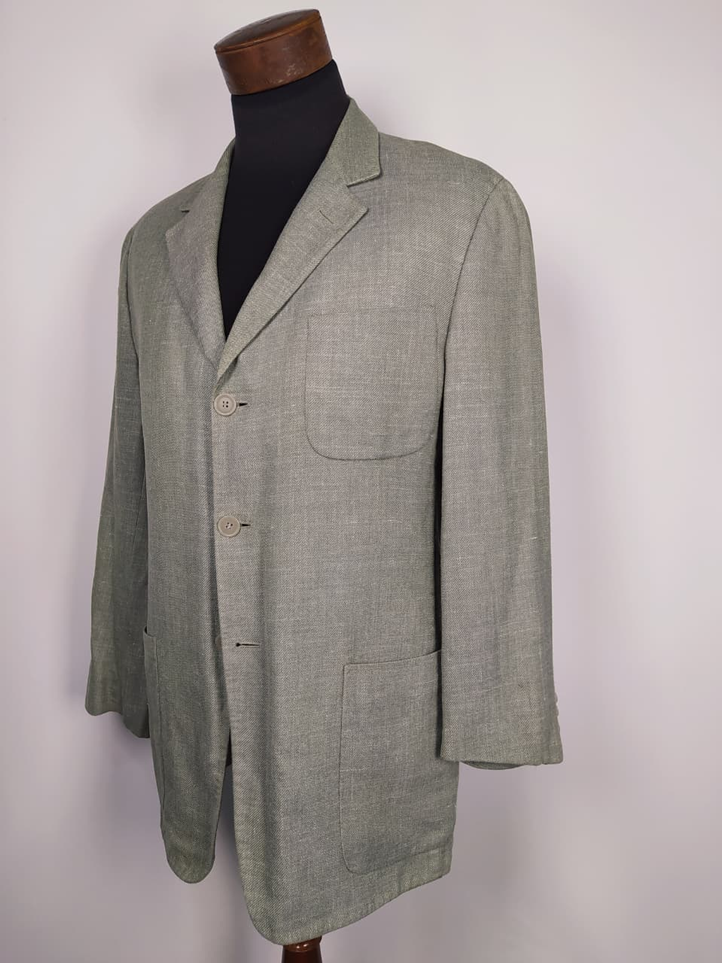 Blazer Ermenegildo Zegna Soft lujo lana lino seda TALLA M 1