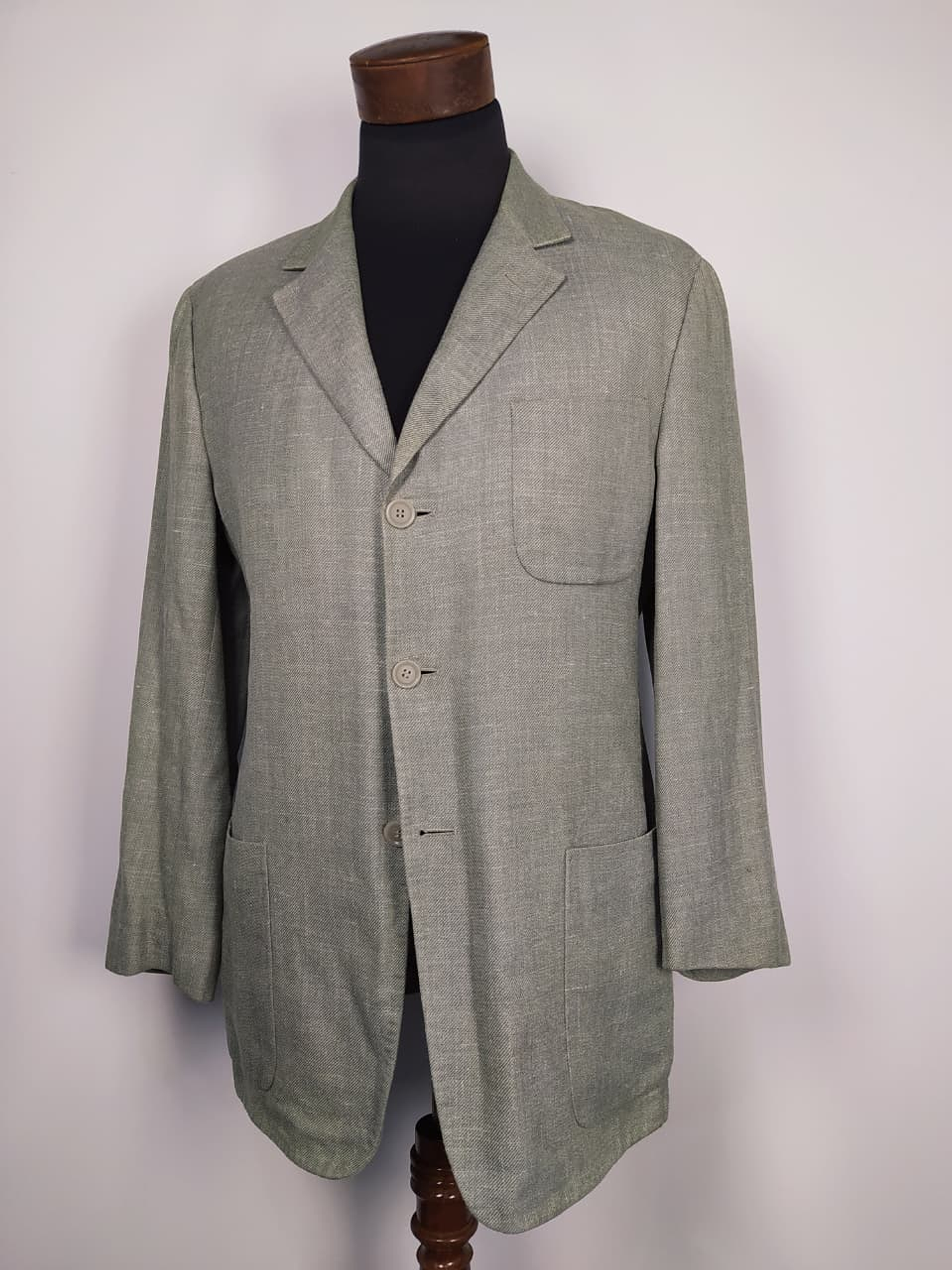 Blazer Ermenegildo Zegna Soft lujo lana lino seda TALLA M 2