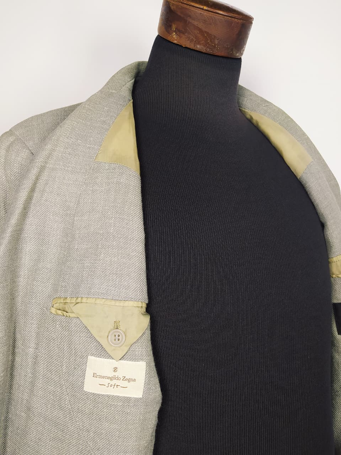 Blazer Ermenegildo Zegna Soft lujo lana lino seda TALLA M 3
