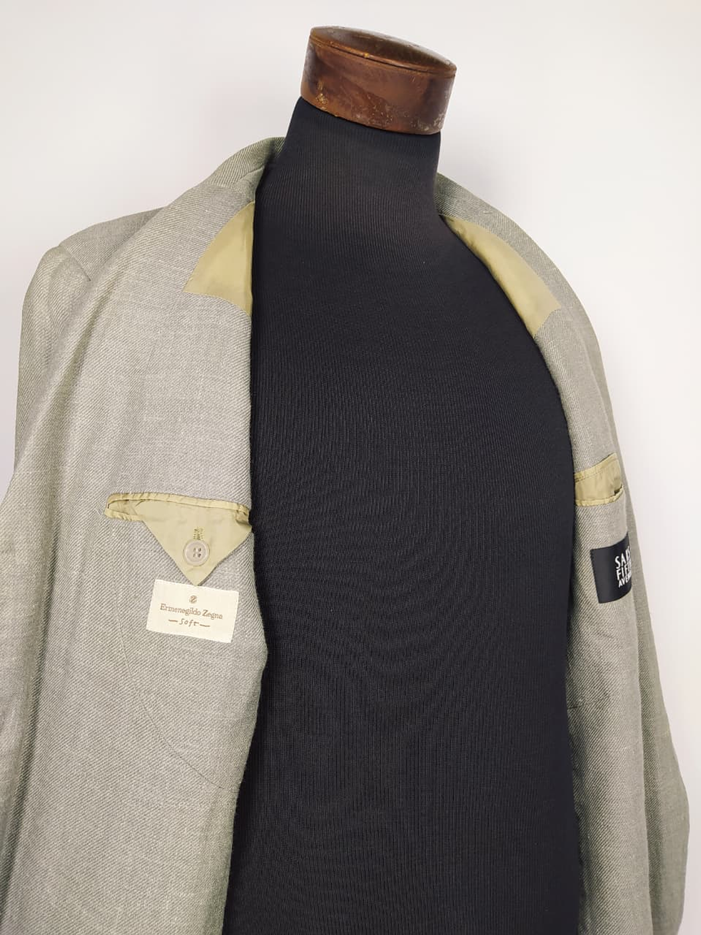 Blazer Ermenegildo Zegna Soft lujo lana lino seda TALLA M 4