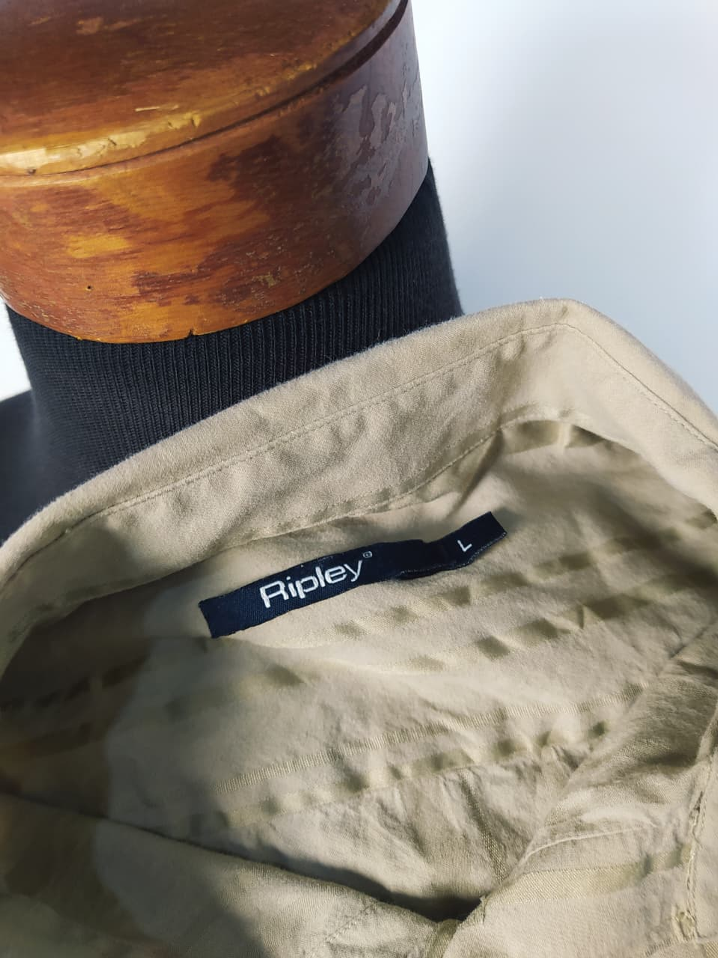 Camisa Ripley Talla L Beige 3