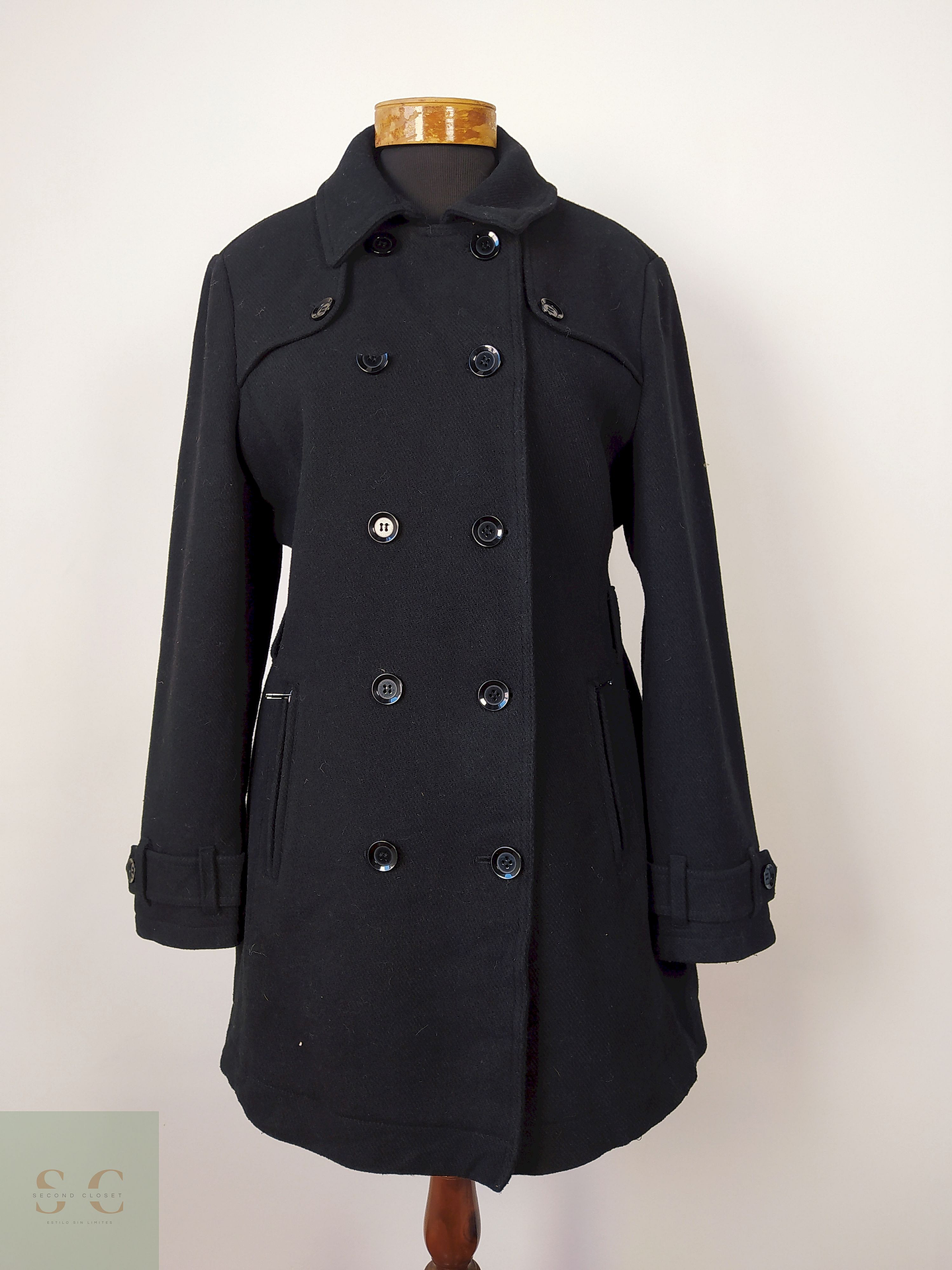 The Outerwear Abrigo Negro Talla L 1