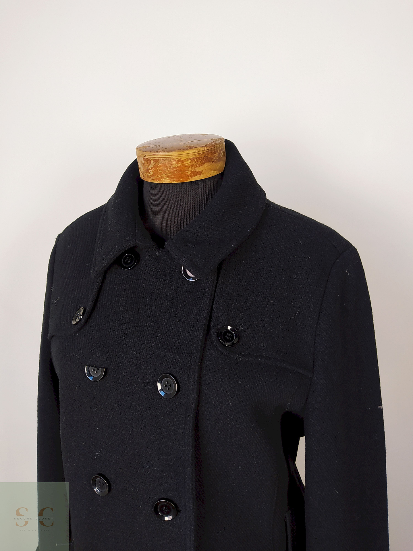 The Outerwear Abrigo Negro Talla L 2