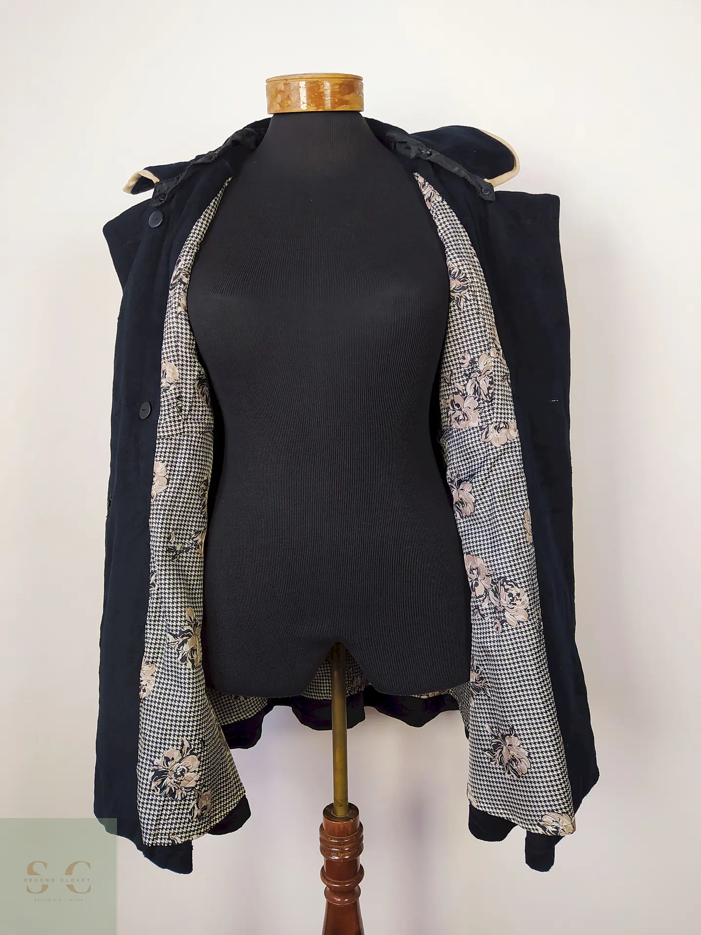 Pinky Girls abrigo azul oscuro Talla XS 5
